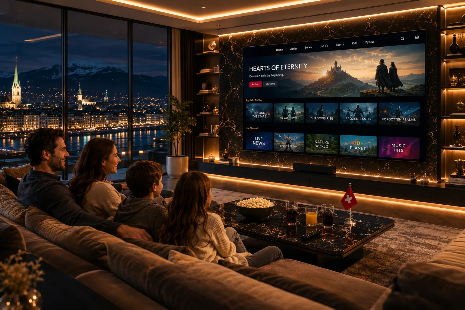 Schweizer Sender per IPTV 2026 — SRF, RTS, RSI live auf Smart-TV