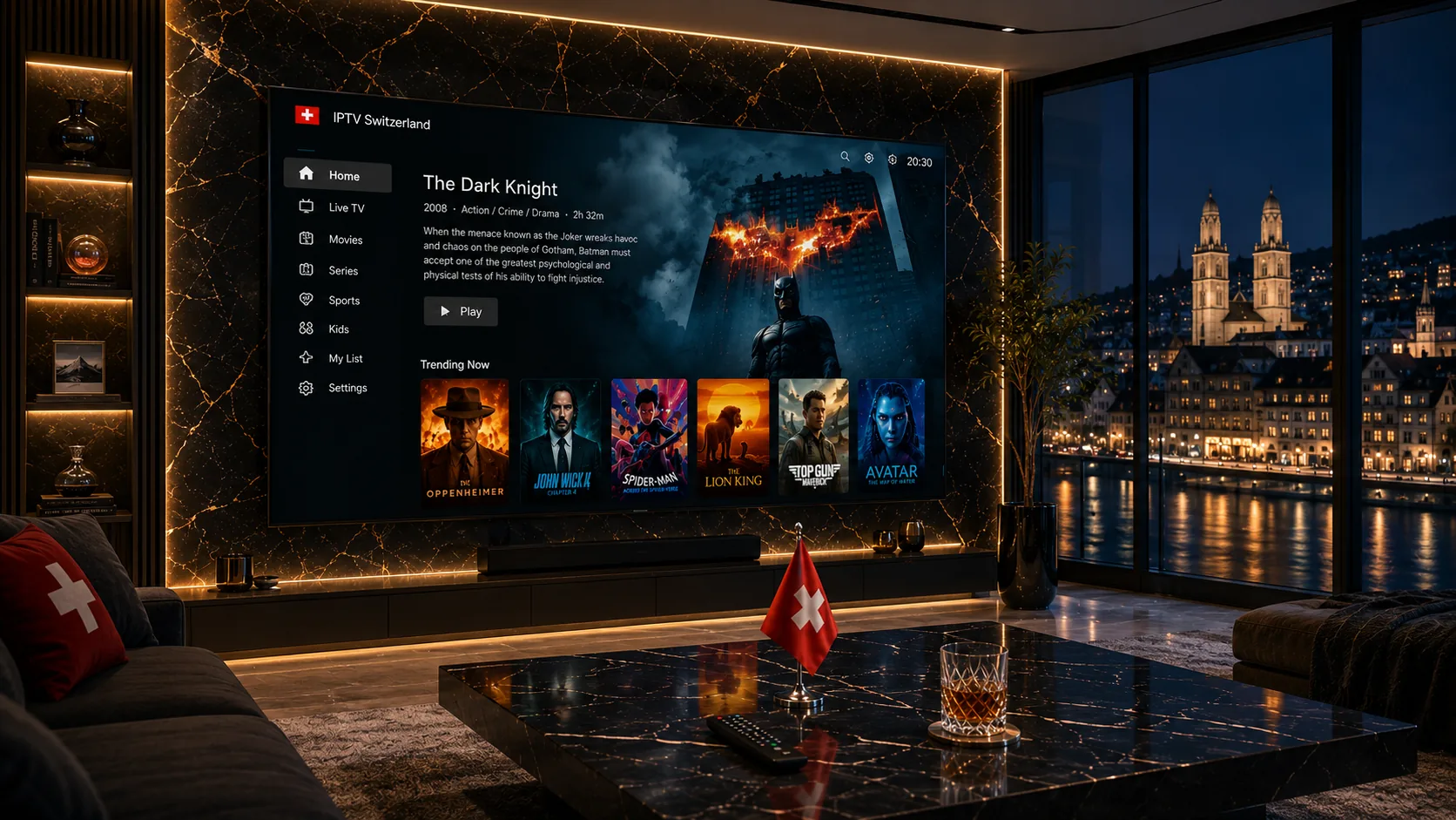 The Dark Knight auf IPTV Schweiz VOD